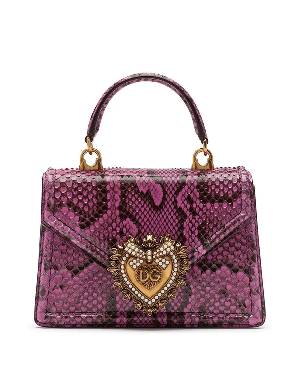 Borsa Tote Devotion di Dolce & Gabbana in Purple