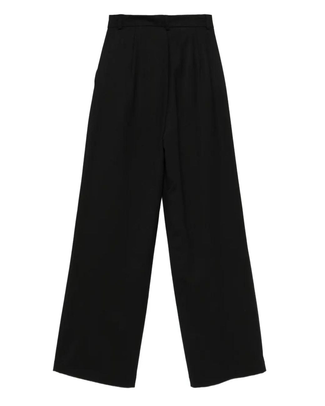 MEDEA Black Layered-Design Trousers