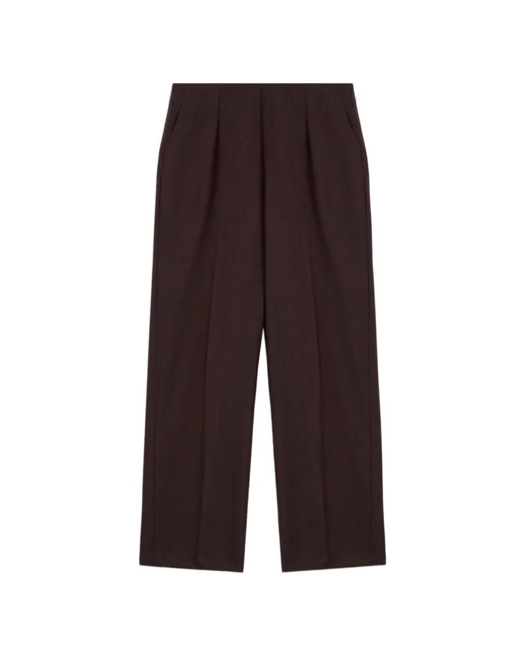 Momoní Brown Lou Pressed-Crease Trousers