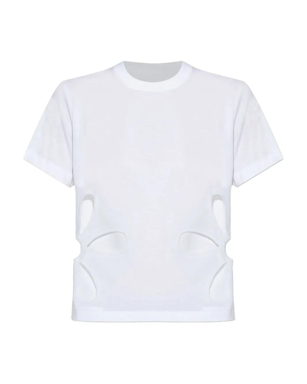 美品!!noir kei ninomiya Tシャツ Noir Kei Ninomiya Tulle-trimmed cotton jersey T-shirt Noir Kei