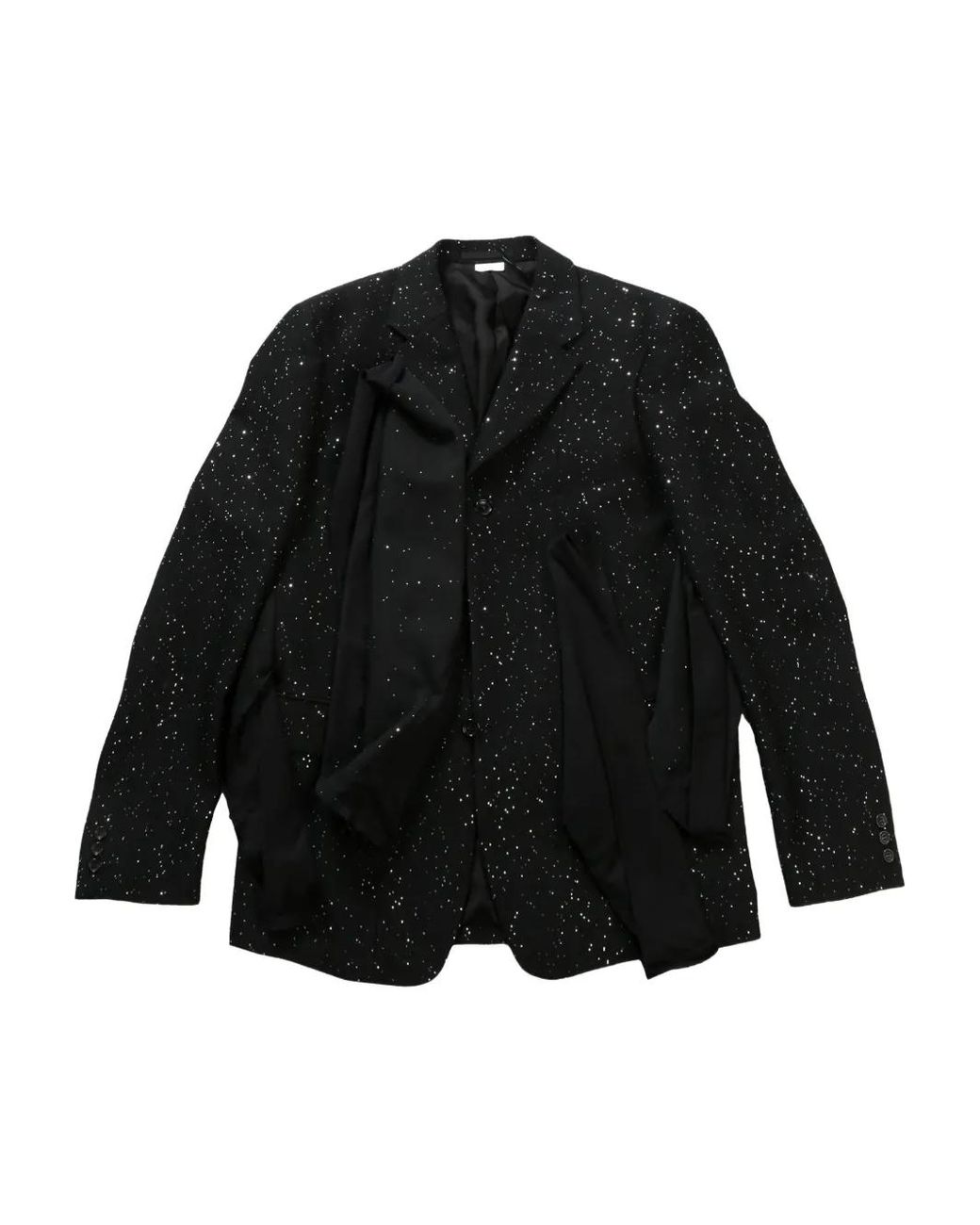 Comme des Garçons Black Ruffle-Detailing Blazer for men
