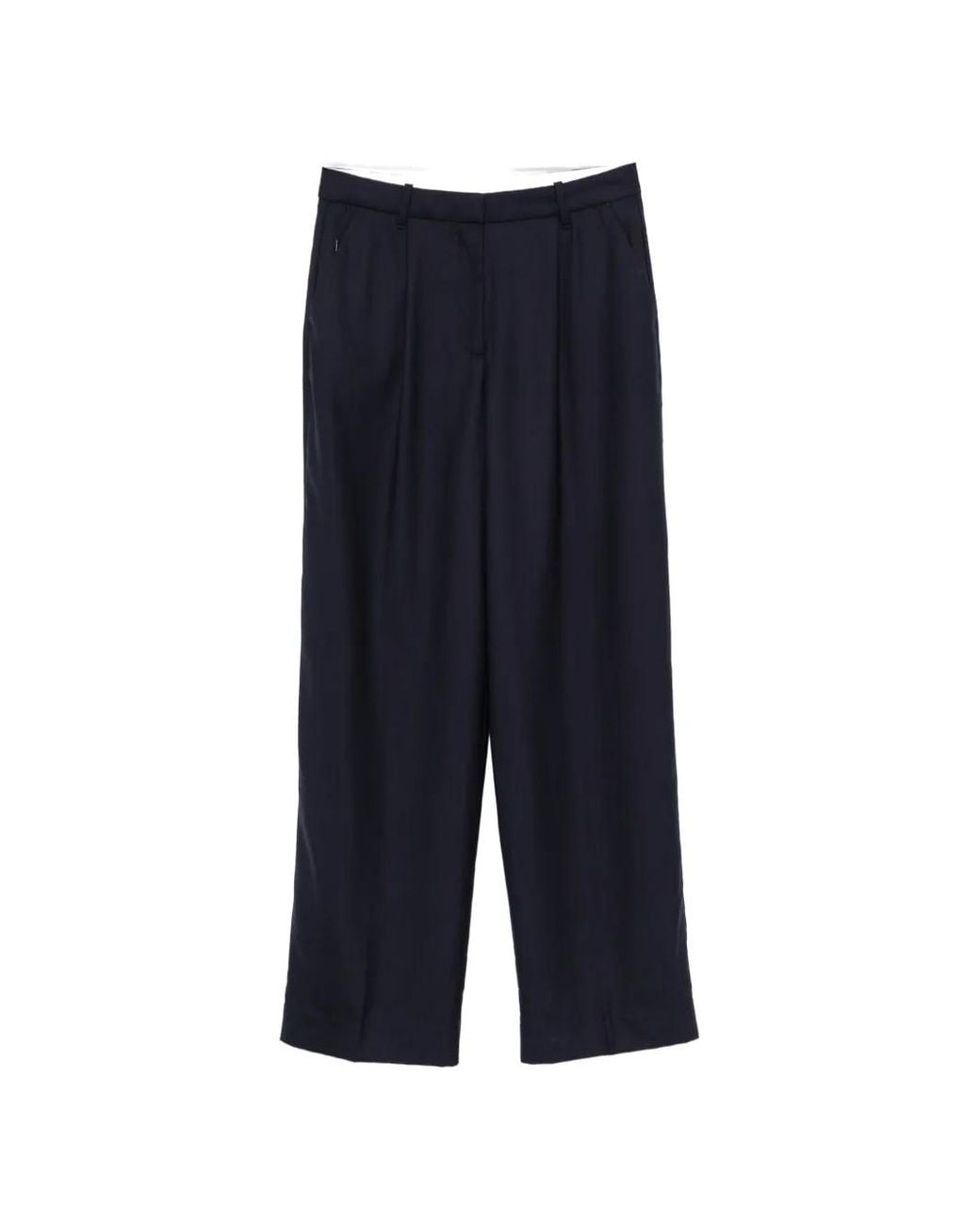 Gant Blue Tailored Wool Trousers
