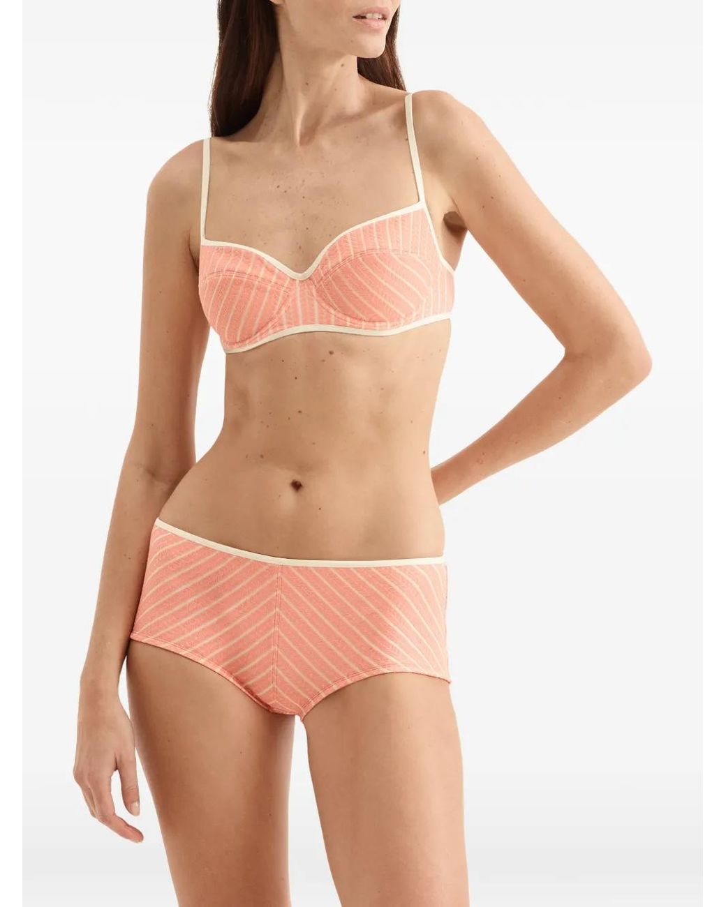 Eres Pink Aftersun Embroidered Bikini Bottoms