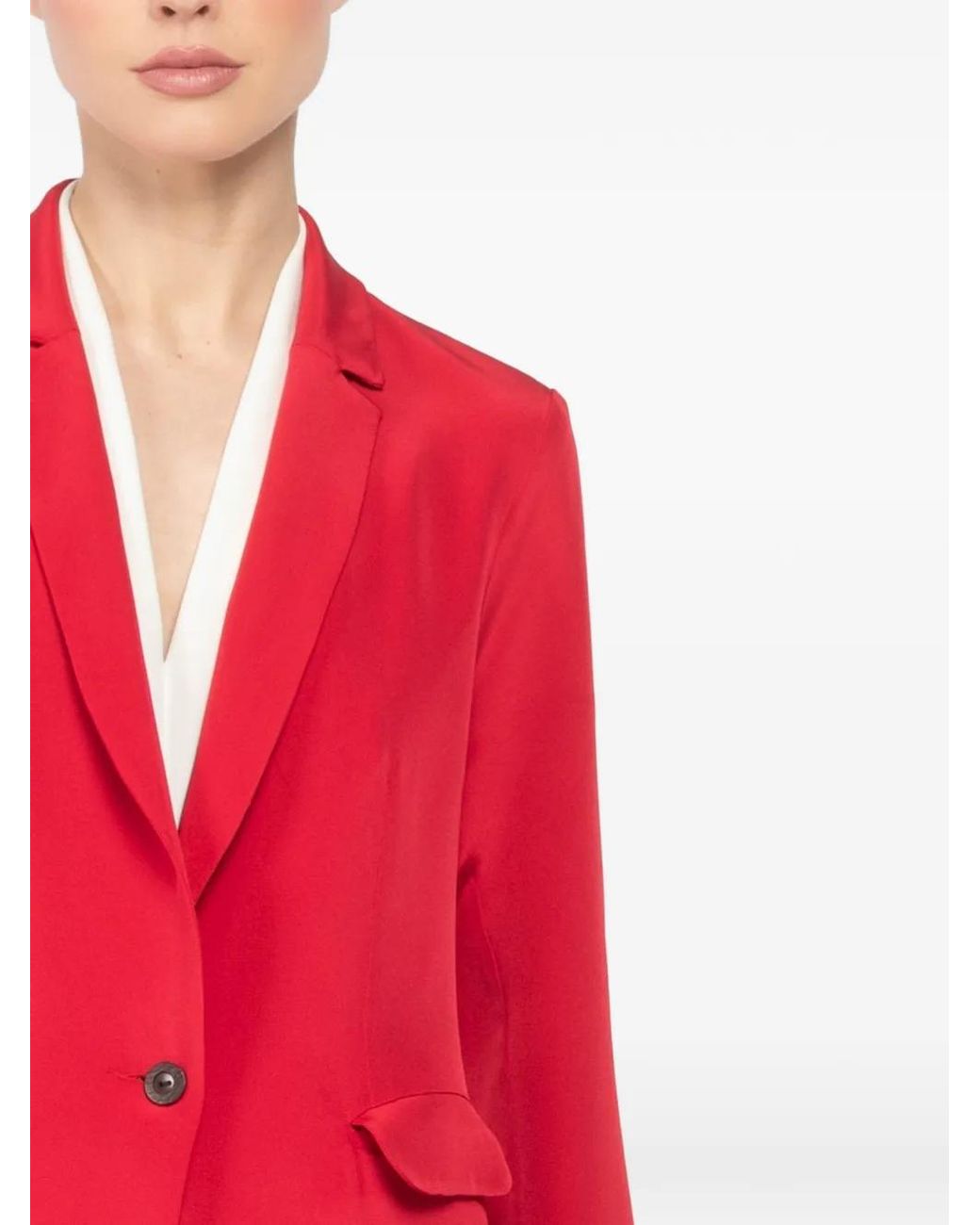 Peter Cohen Red Buttoned Jacket