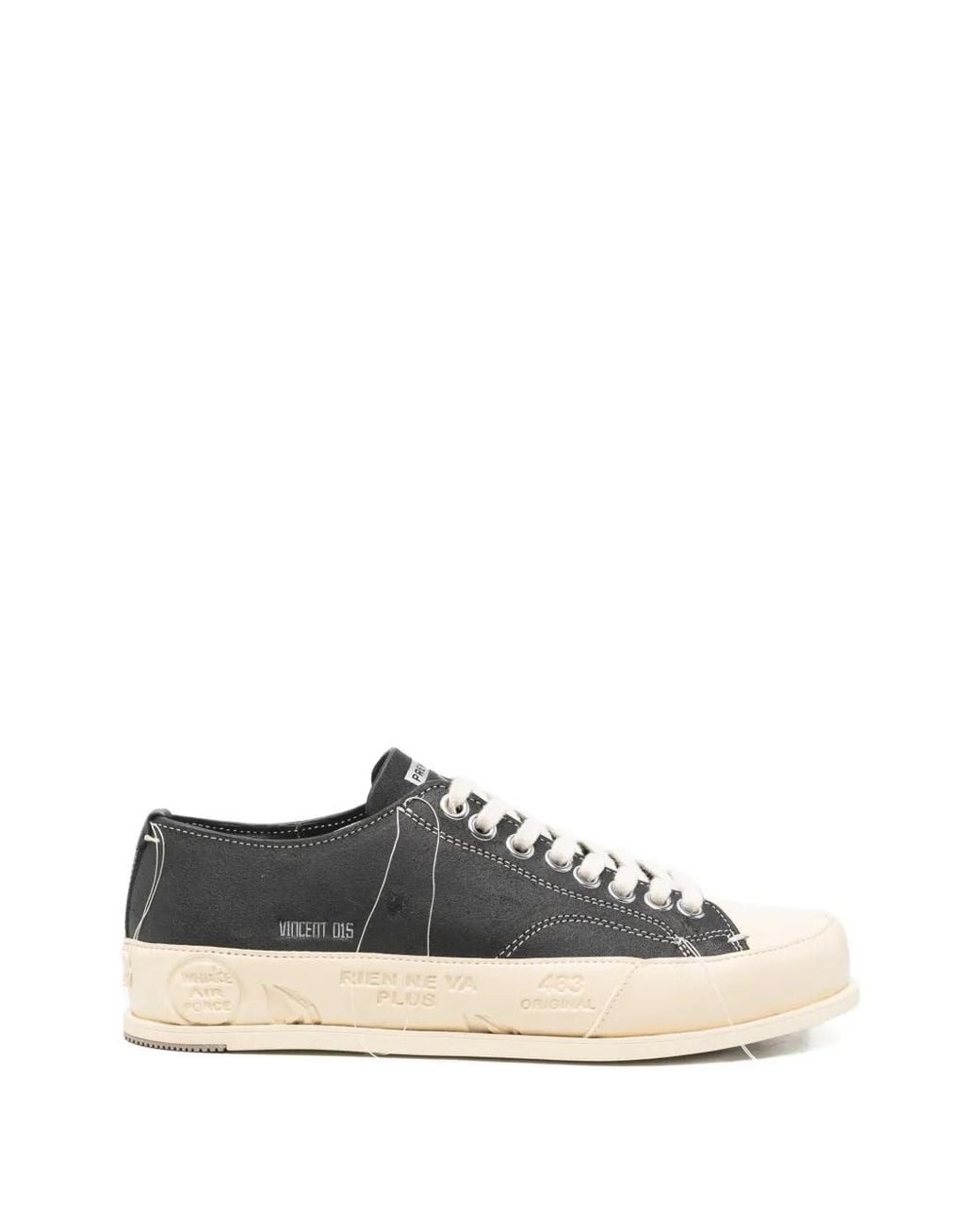Premiata White Vince015 Shoes for men