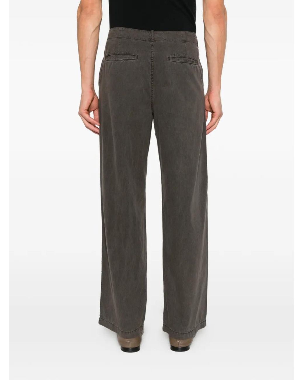 Pantalones Ramil De Algodón The Row de hombre de color Gray