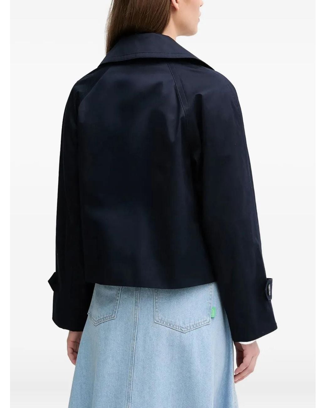 Benetton Blue Button Lapel Jacket