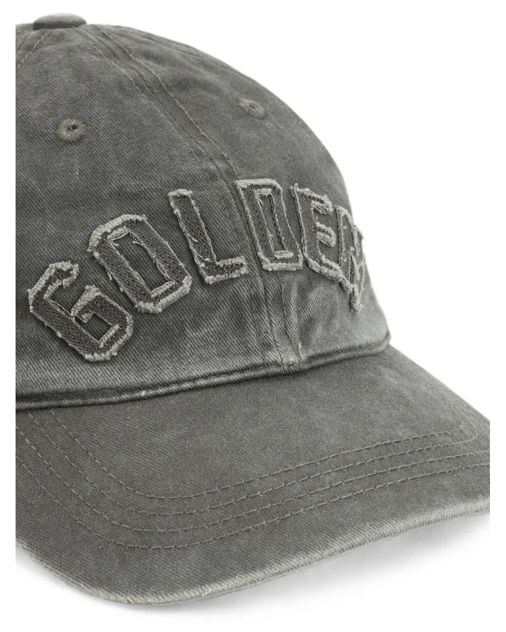 Golden Goose Deluxe Brand Gray Logo Baseball Cap