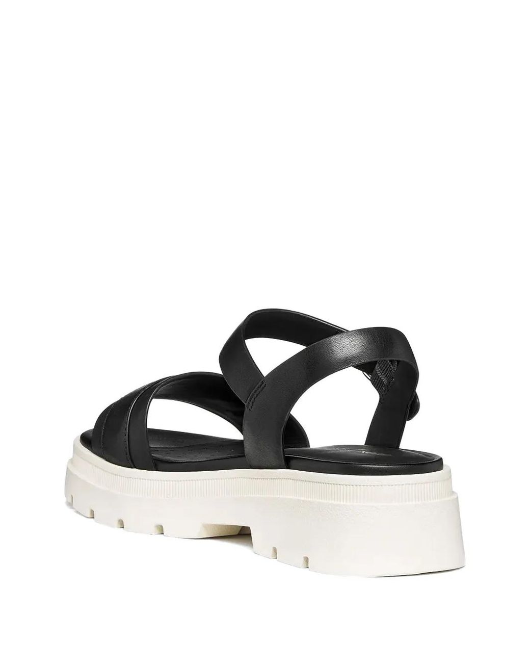 Geox White Buckle-Fastening Chunky-Sole Sandals