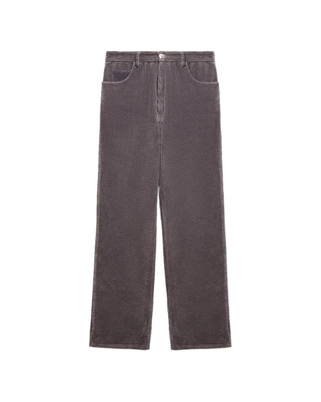 Marni Purple Pantalon Évasé En Velours Côtelé for men