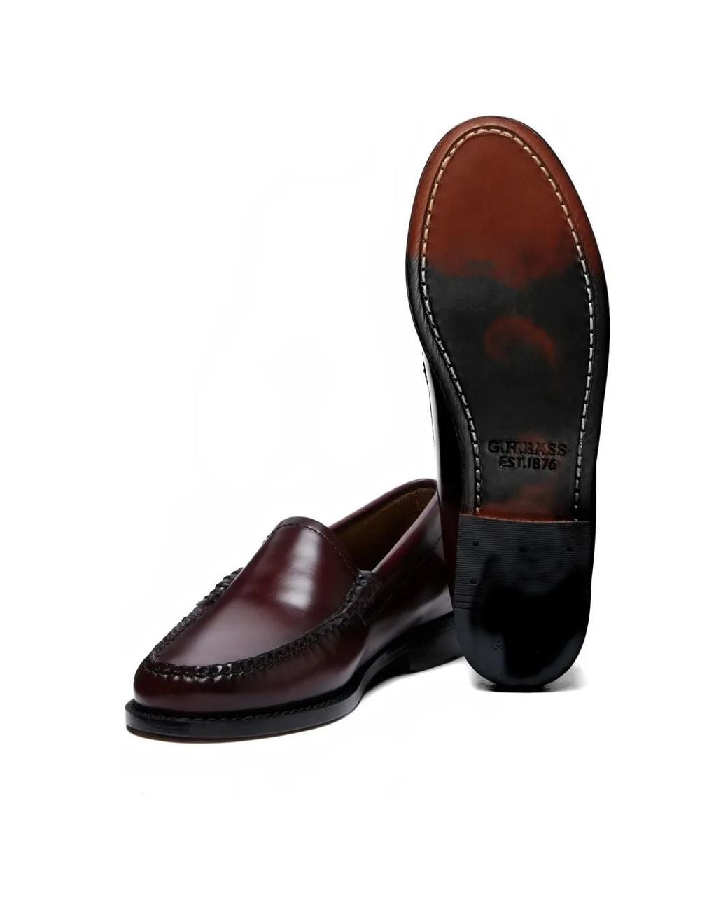 G.H.BASS White Weejuns Whitney Venetian Loafers