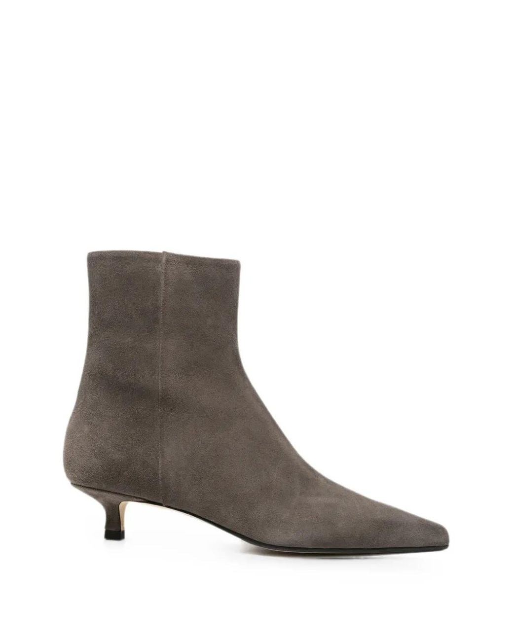 Aeyde Gray Sofie Pointed-Toe Ankle Boots