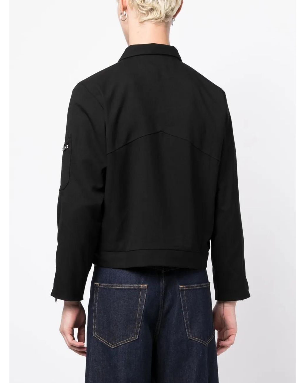 Rhude Black Sambac Bomber Jacket for men