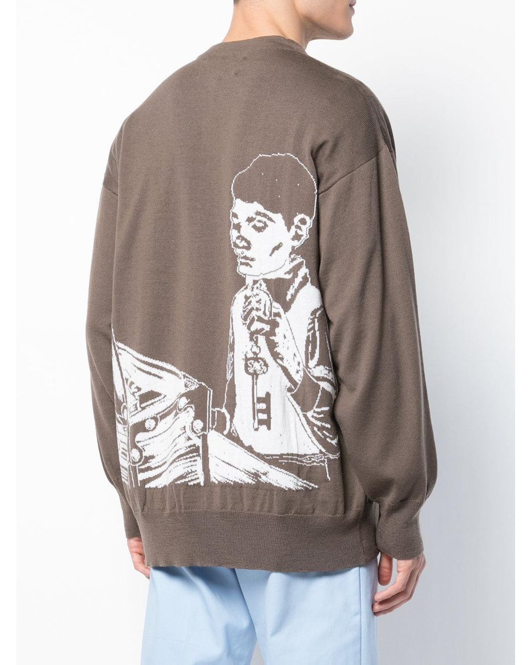 Enfants Riches Deprimes Loro Piana Boy Knit Cardigan in Brown for