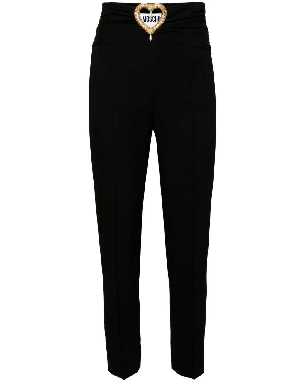 Moschino Black Tailored Crepe Trousers