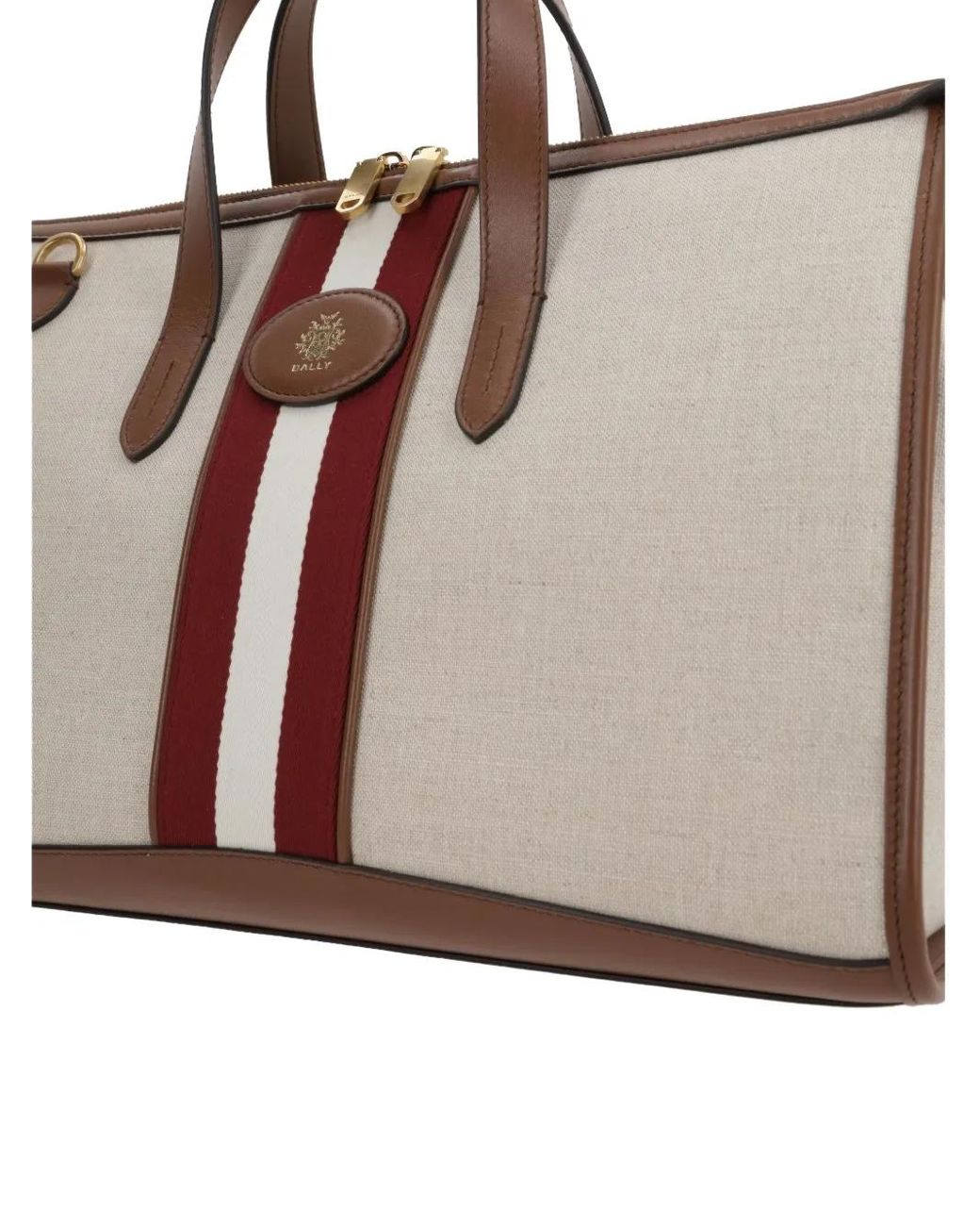 トートバッグ Bally Beckett N S Tote Bag In Canvas Bally Beckett Tote Bag in Brown | Lyst