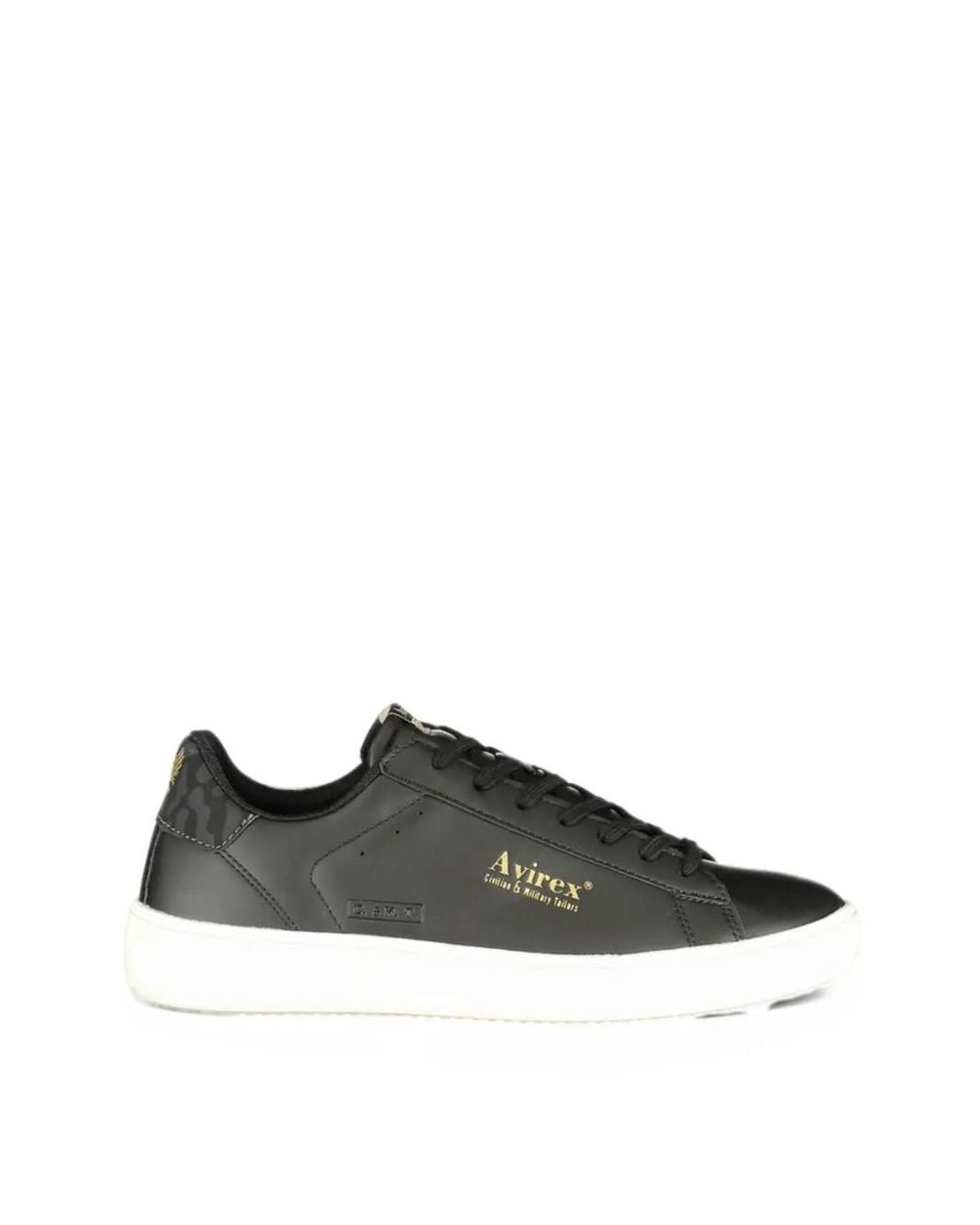 Avirex Black Baskets À Logo Imprimé for men