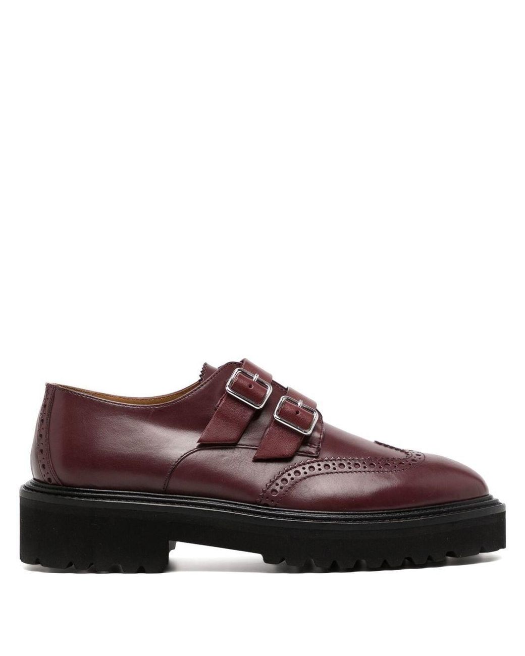 Paul Smith Raelyn 40mm Monk-strap Brogues in Brown | Lyst