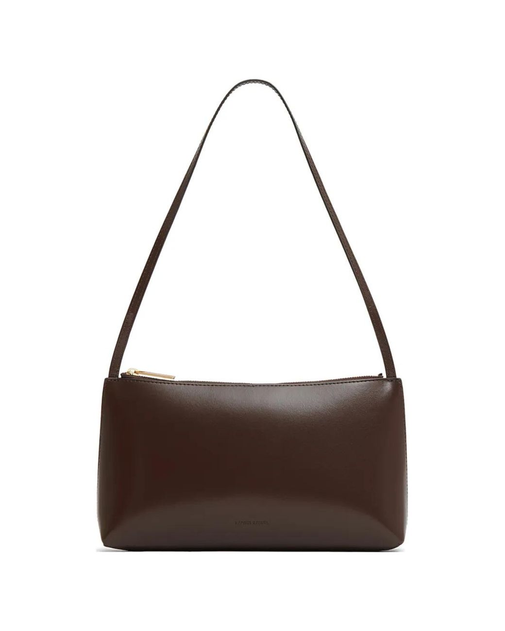 Mansur Gavriel Brown Gaia Leather Shoulder Bag