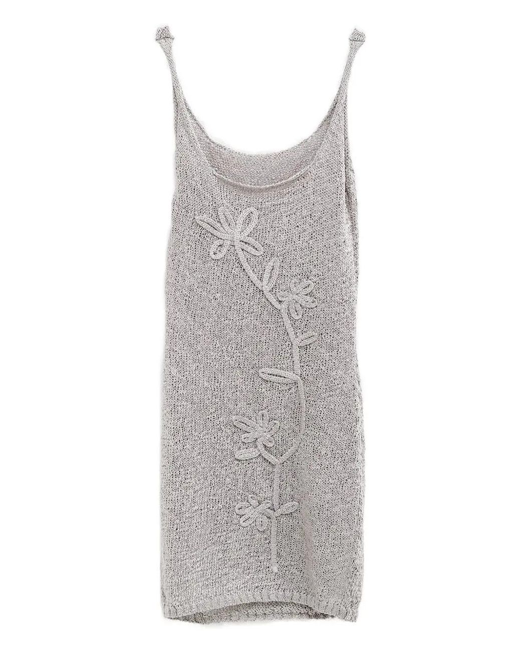 【関税込み】Paloma Wool グレー Merlo ミニドレス paloma-wool-grey-Floral-