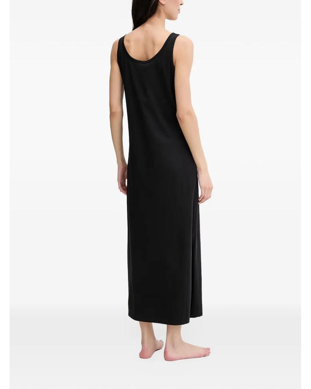 Emporio Armani Black Organic Jersey Nightdress