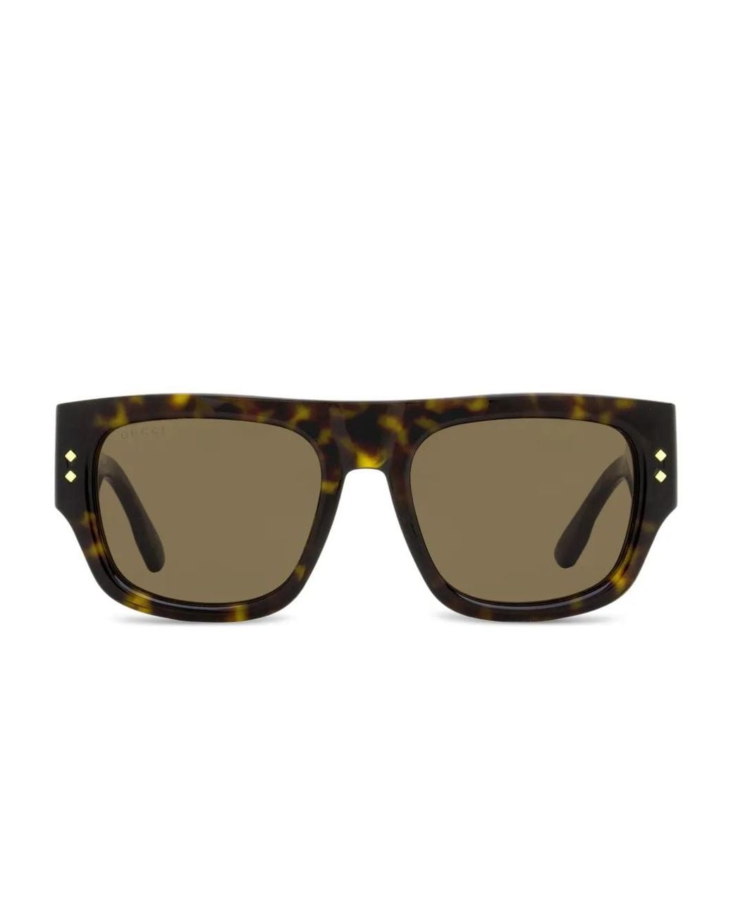 Gucci Brown Gg1262 Rectangular-Frame Sunglasses for men