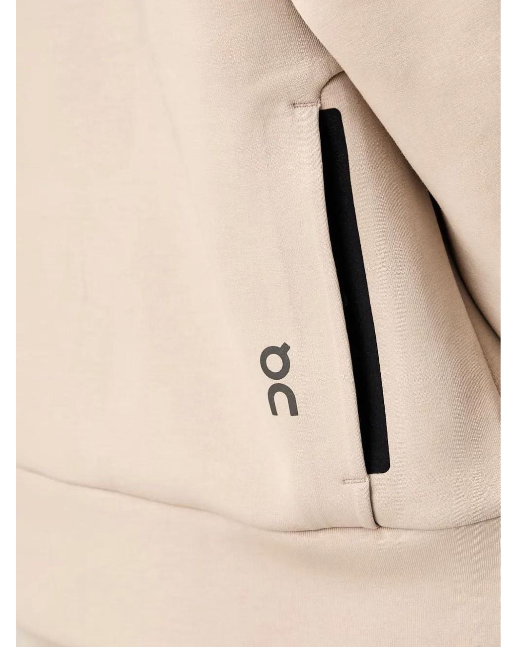 On Shoes Natural Logo-Print Raglan-Sleeve Sweater