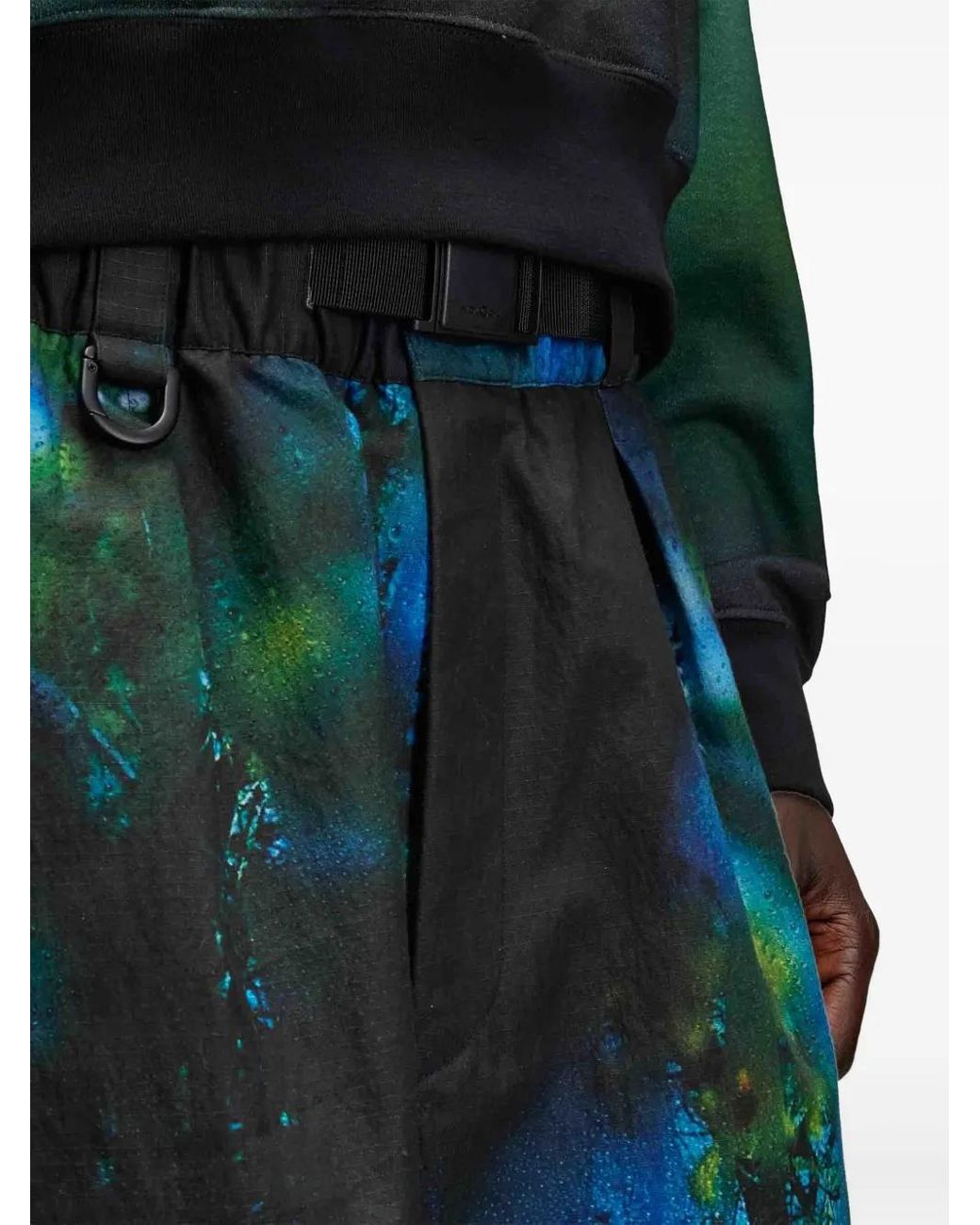Y-3 Blue Aop Rpstp Shorts for men