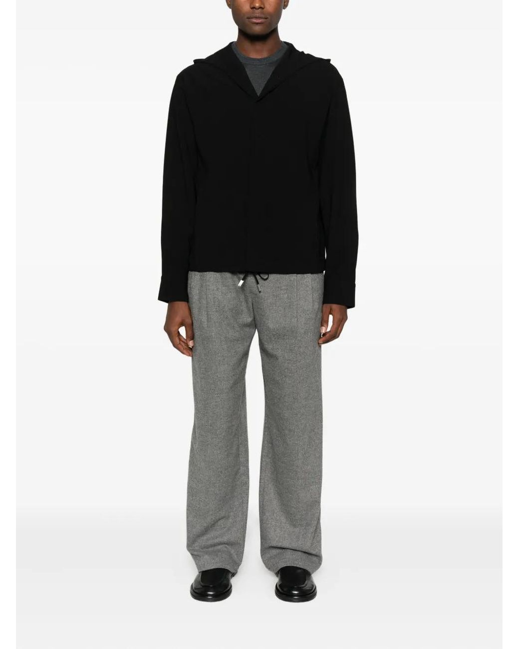 Jonathan Simkhai Black Drawstring Hoodie for men
