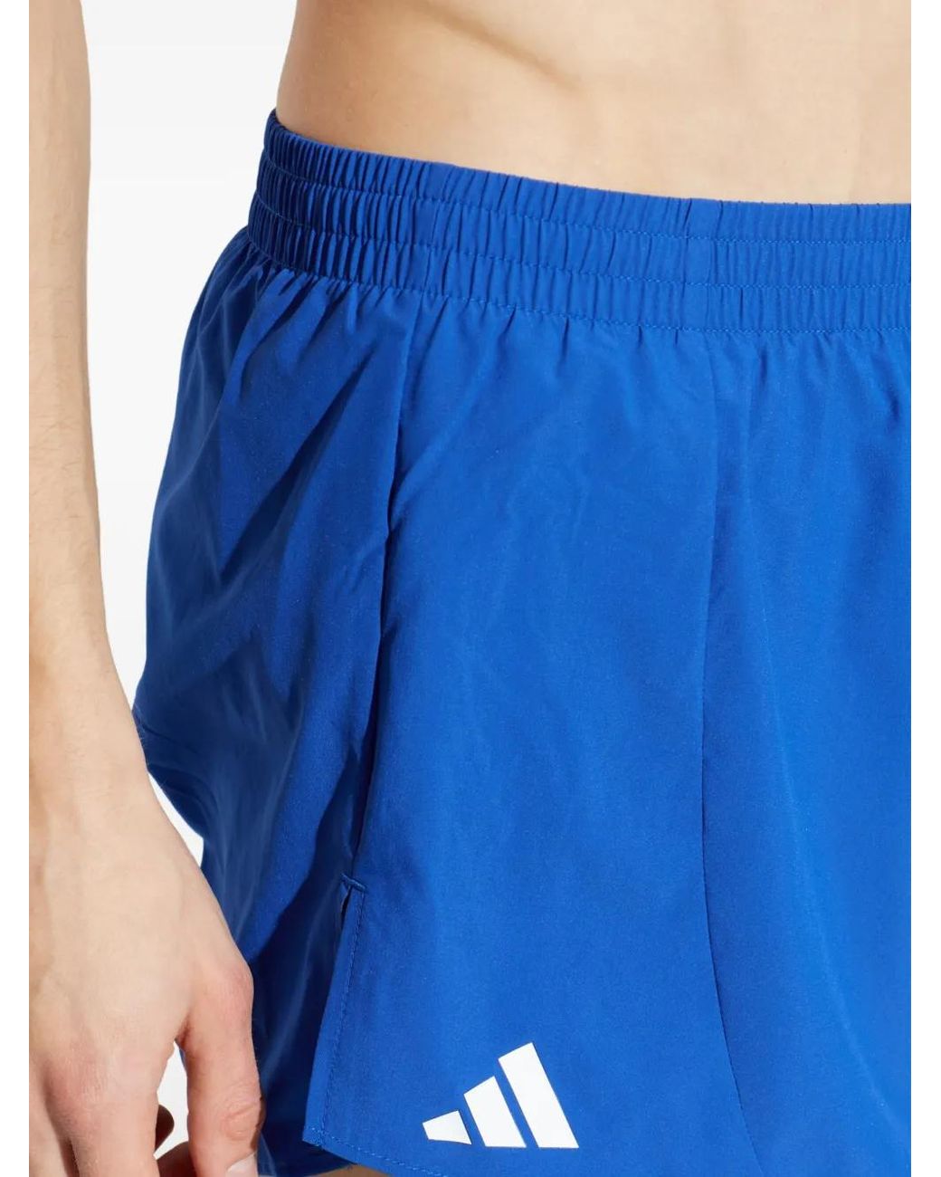Adidas Blue Adizero Essentials Running Shorts for men