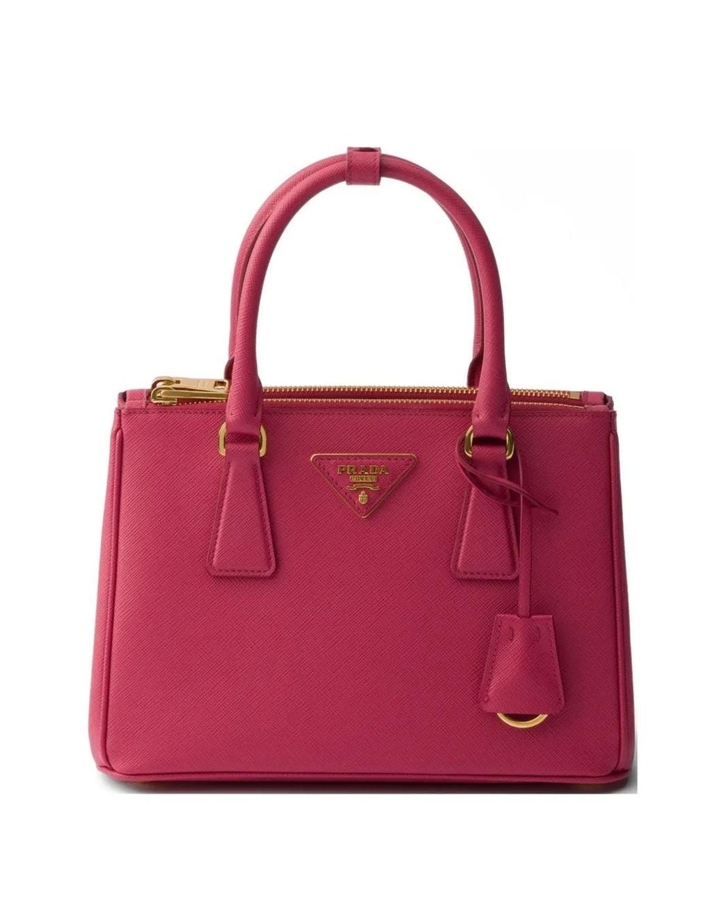 Prada Red Galleria Small Saffiano Leather Bag