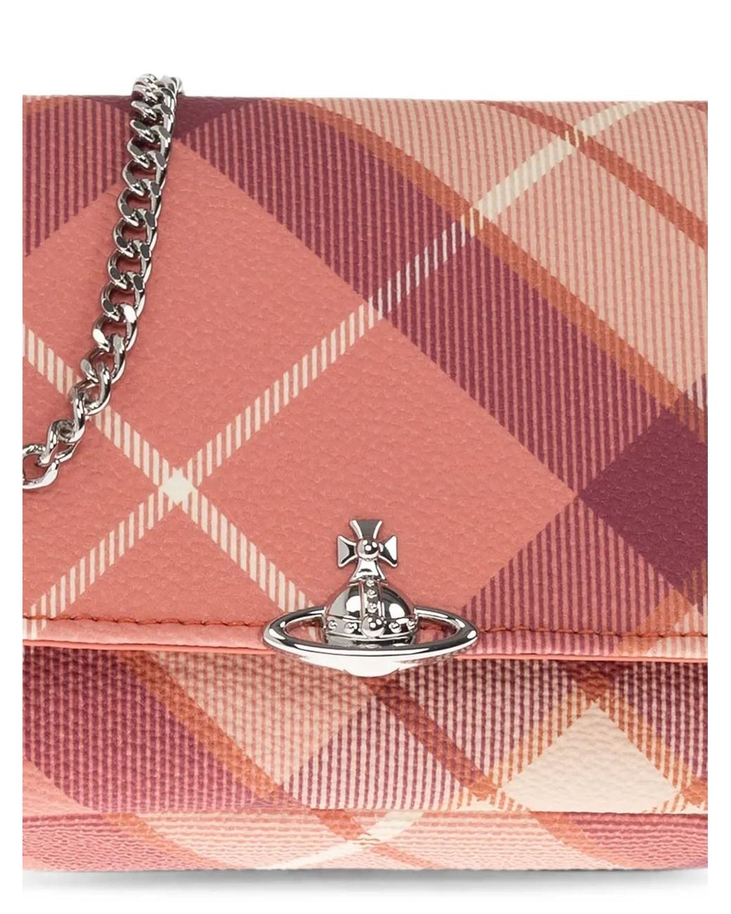 Vivienne Westwood Pink Orb Plaid Mini Bag