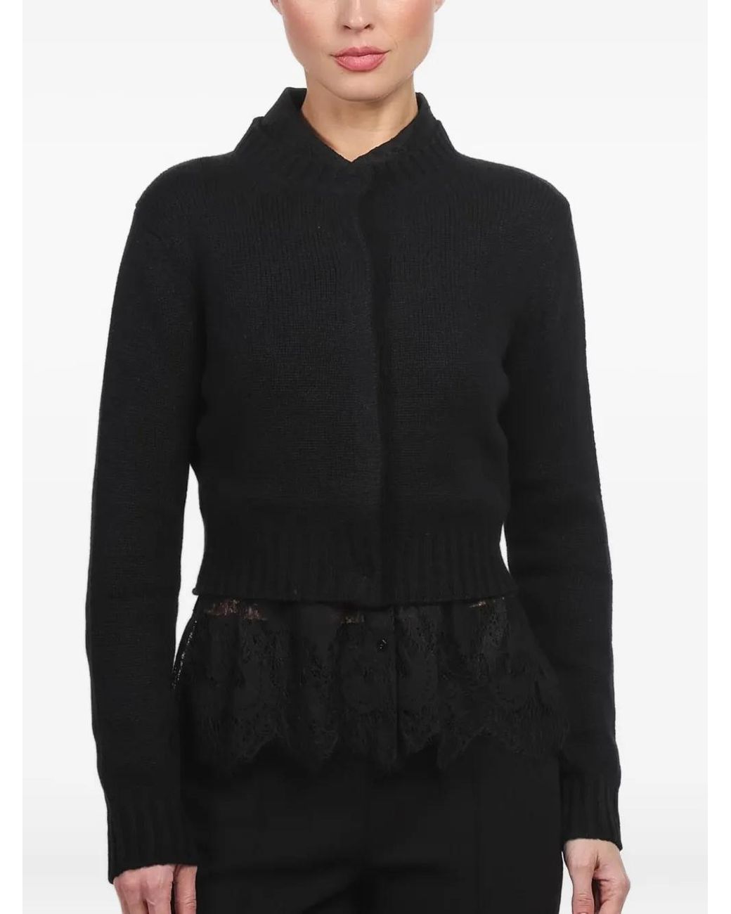 High Sport Black Long-Sleeved Cardigan