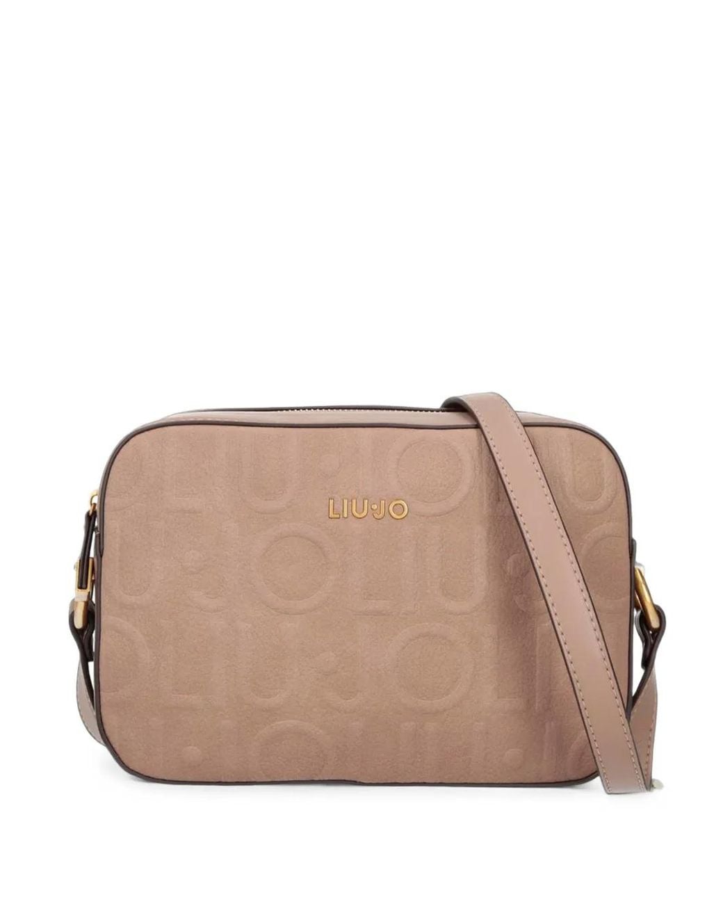 Liu Jo Brown Logo-Embossed Cross Body Bag