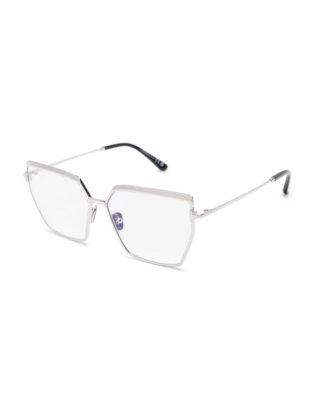 Tom Ford Natural Geometric-Frame Glasses