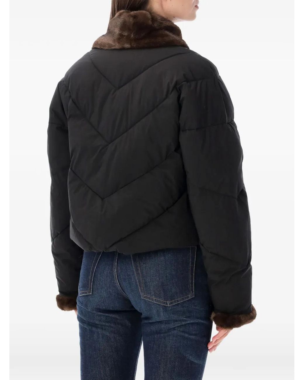 Vegancode Black Reversible Quilted Coat