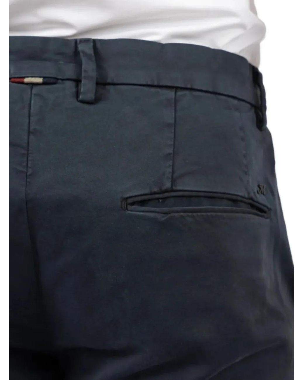 Mason's Blue Straight-Leg Trousers for men