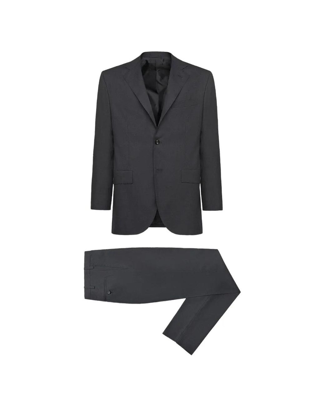 Traje Con Botones Kiton de hombre de color Black