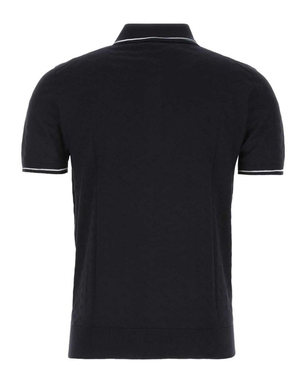 Missoni Cotton Polo Shirt in Black for Men Lyst
