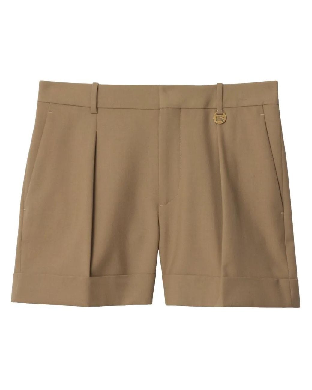 Bermudas De Lana Burberry de color Natural