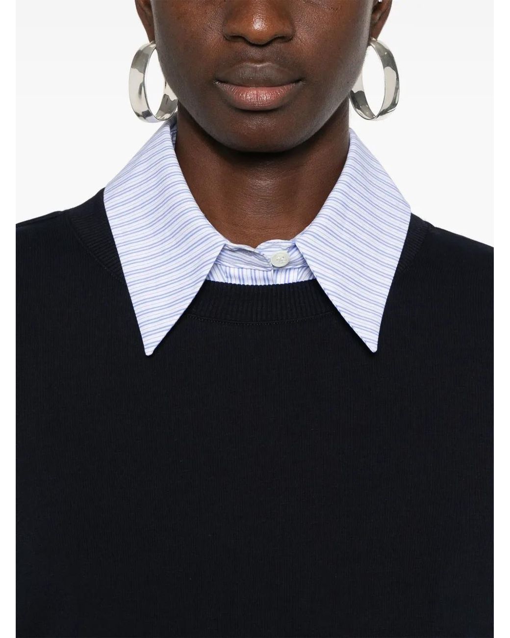 Dondup Black Strap-Embellished Sweatshirt