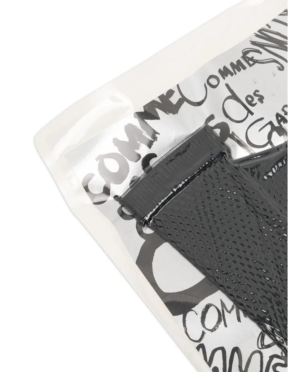 Comme des Garçons White Textured Logo Socks