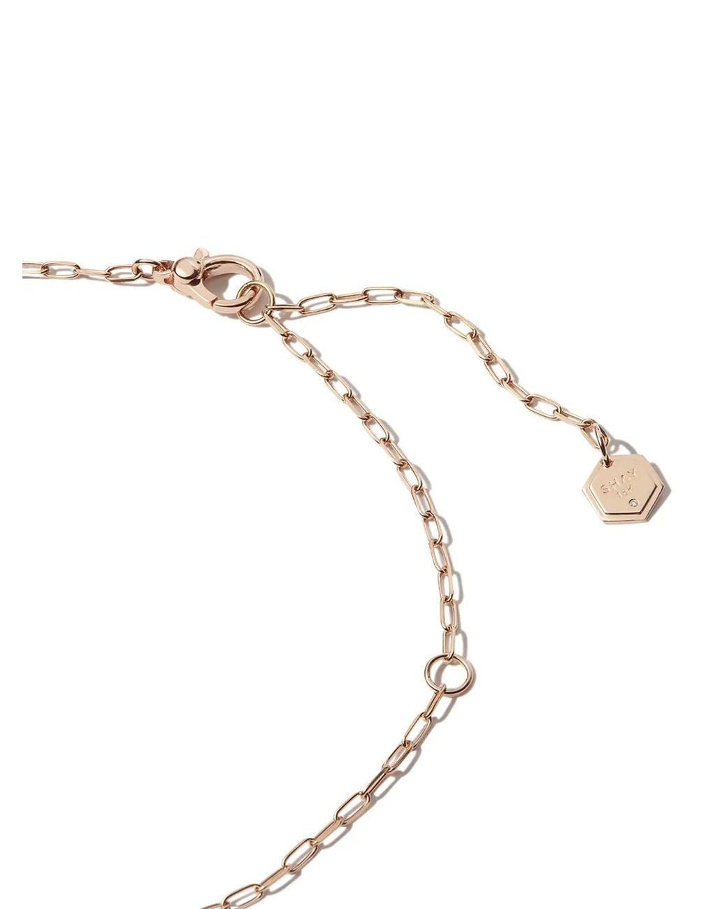 SHAY Metallic 18K Rose Zodiac Disc Diamond And Enamel Necklace