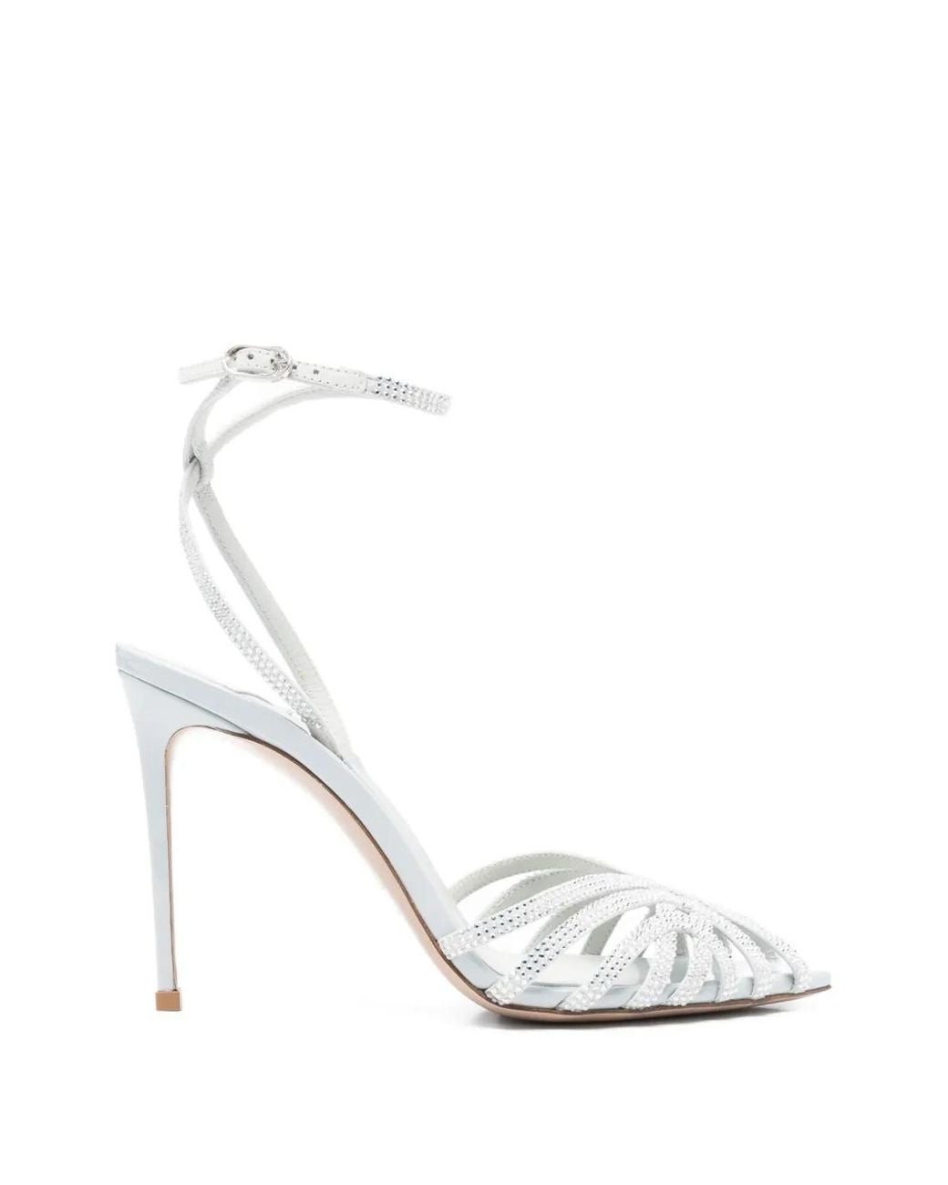 Le Silla White Embrace Heeled Sandals