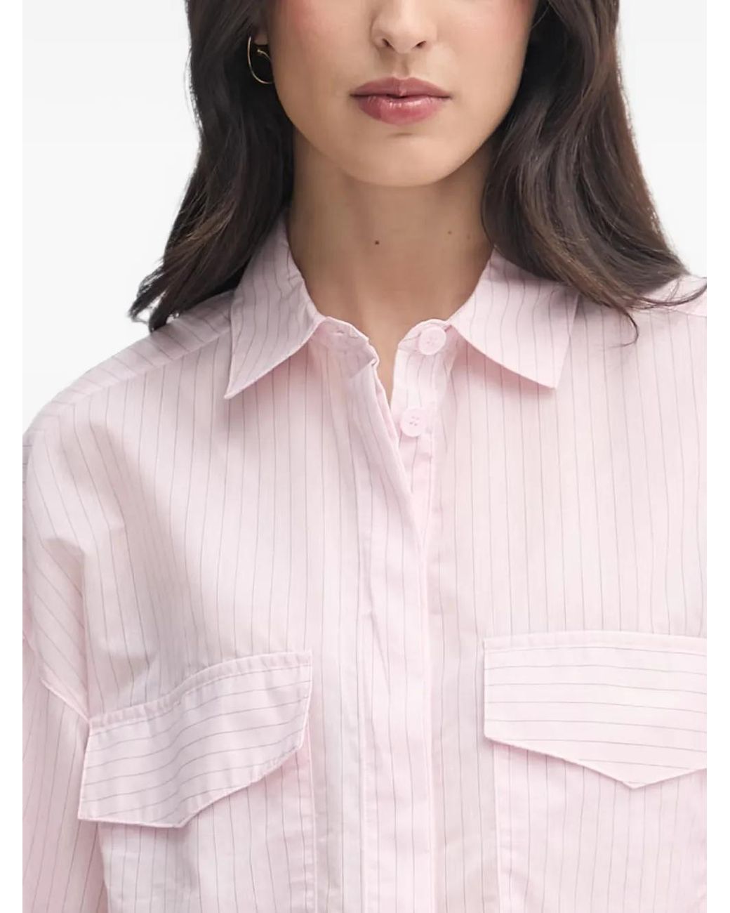 Benetton Blue Chemise À Rayures