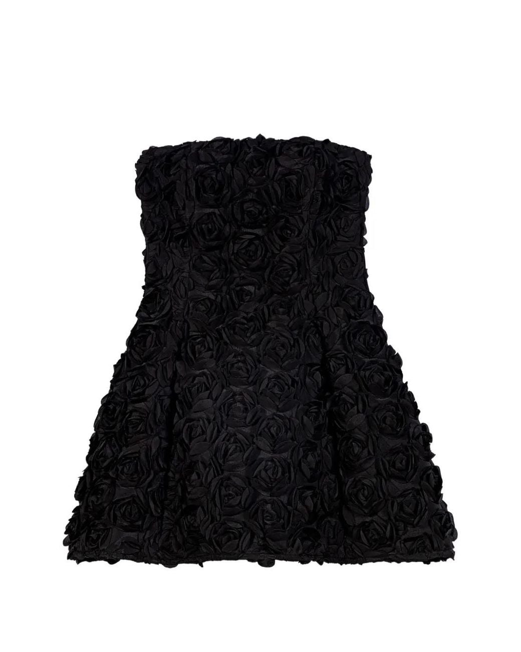 Maje Strapless Midi-Jurk in het Black