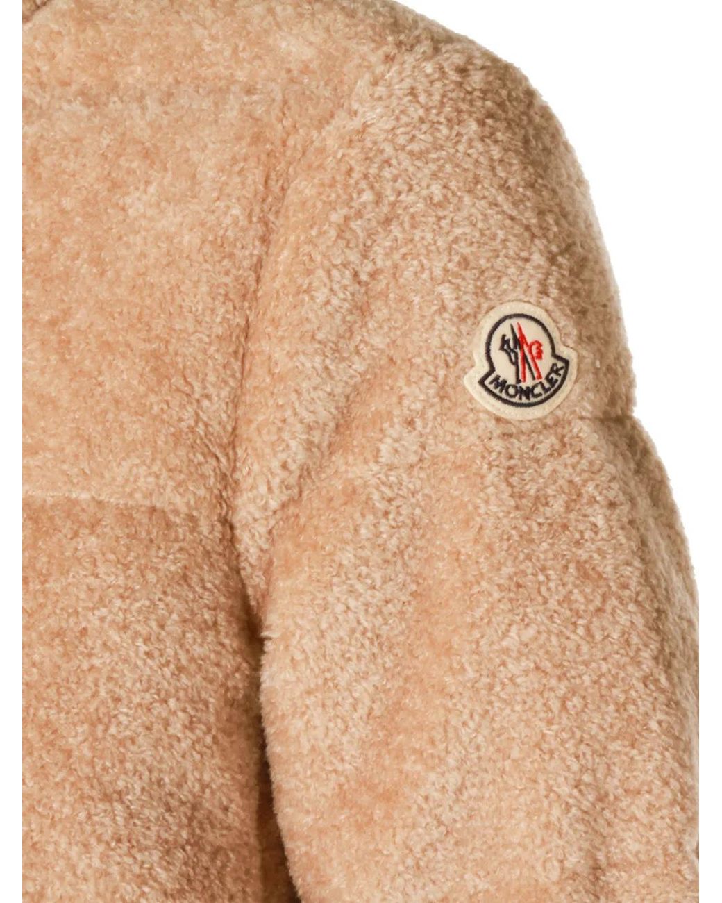 Moncler Natural Cedre Teddy Down Jacket