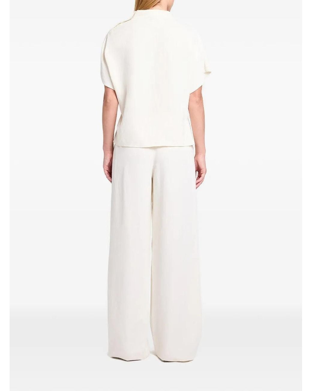 Twp White Mock Neck T-Shirt