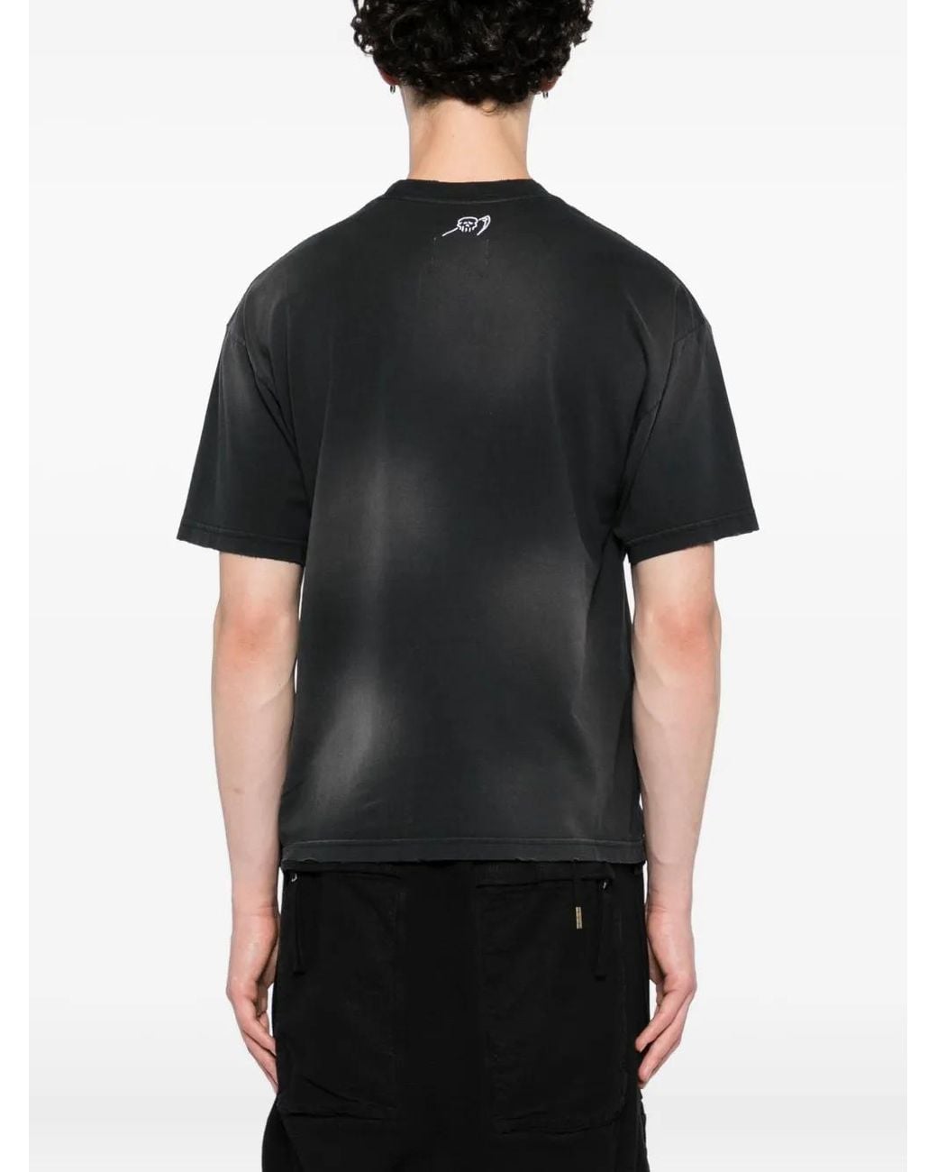 Warren Lotas Black Graphic-Print T-Shirt for men