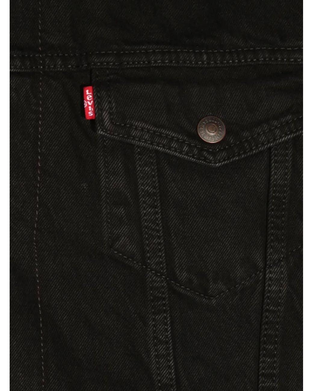 Levi's Black Button-Up Denim Jacket for men